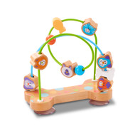 Melissa & Doug First Play Pets Wooden Bead Maze with Suction Cups For Babies and Toddlers