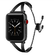 LUXE Black Metal Band Bracelet for Apple Watch 32mm Series 4/3/2/1