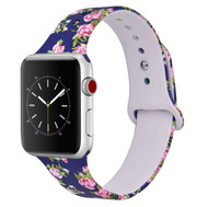 LUXE Navy Silicone Printed Band for Apple Watch 38mm Series 5/4/3/2/1