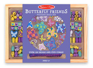Melissa & Doug Butterfly Friends Wooden Bead Set With 150+ Beads for Jewelry-Making