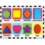 Melissa & Doug Shapes Wooden Chunky Puzzle (8 pcs)