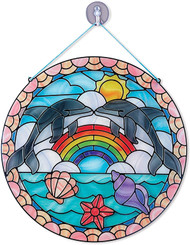 Melissa & Doug Stained Glass - Dolphins