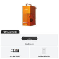 xTool F2 5W IR & 15W Diode Portable Dual Laser Engraver, Slide Extension, RA3 Rotary, and Desktop Air Purifier