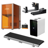 xTool F2 Ultra UV 5W UV Laser Engraver Bundle with Conveyor, SafetyPro AP2 Air Purifier, and a RA3 Rotary