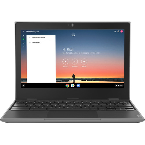 Lenovo 100e Chromebook 2nd Gen AST 82CD000VUS 11.6" Rugged Chromebook - HD - 1366 x 768 - AMD A-Series A4-9120C Dual-core (2 Core) 1.60 GHz - 4 GB RAM - 32 GB Flash Memory - Black