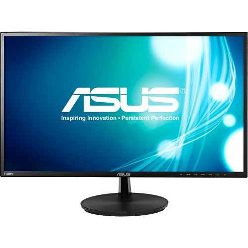 ASUS VN247H-P 23.6" LED LCD Monitor - 1 ms,Adjustable Display Angle - 1920 x 1080 , 250 Nit , 80,000,000:1 , Full HD , Speakers , HDMI , VGA