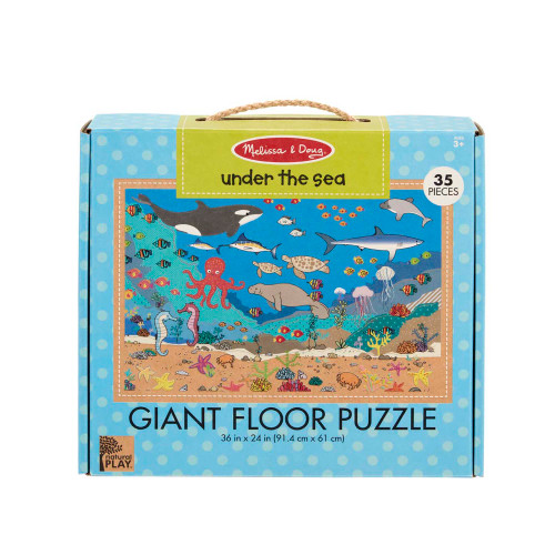 Melissa & Doug Natural Play Giant Floor Puzzle: Under The Sea (35 Pieces)