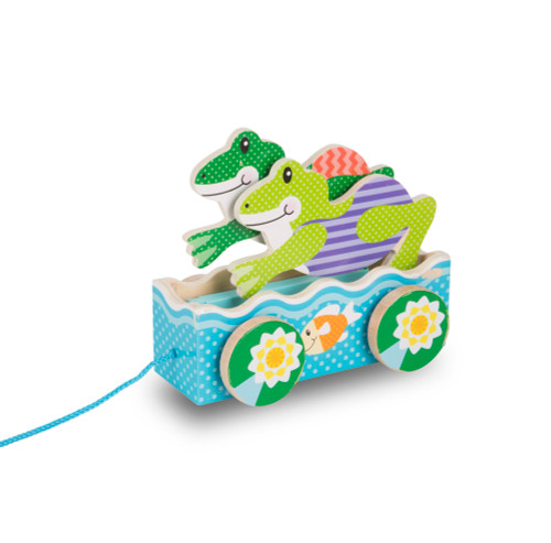 Melissa & Doug First Play Friendly Frogs Wooden Pull Toy