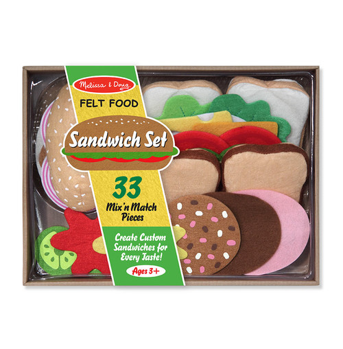 Melissa and Doug Felt Play Food Sandwich Set