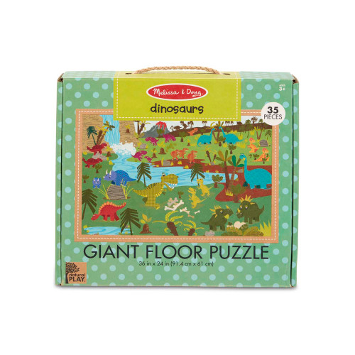 Melissa & Doug Natural Play Giant Floor Puzzle: Dinosaurs (35 Pieces)