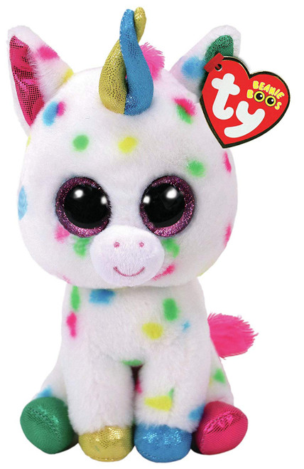 TY Beanie Boos - HARMOINE the Unicorn (Glitter Eyes) (Regular Size - 6 in)