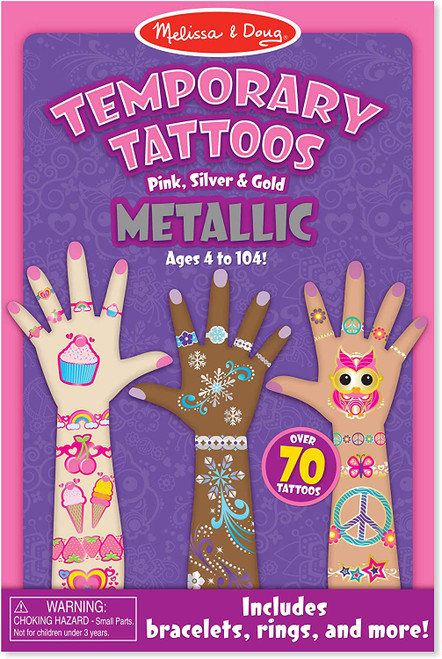 Melissa & Doug Temporary Tattoos - Metallic