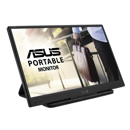 ASUS ZenScreen 15.6” 1080P Portable USB Monitor (MB166B)-Full HD,IPS, USB3.2, Anti-glare surface, USB-powered, Flicker Free, Blue Light Filter, Tripod Mountable, Anti-glare surface, Protective Sleeve