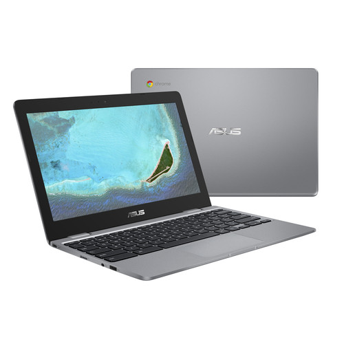 ASUS Chromebook C223 11.6" HD Chromebook Laptop, Intel Dual-Core Celeron N3350 Processor (up to 2.4GHz), 4GB RAM, 32GB eMMC Storage, Premium Design, Grey, C223NA-DH02