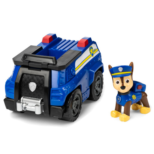 PAW Patrol Chase's Cruiser Vehicle with Collectible Figure for Kids, Police Vehicle Playset