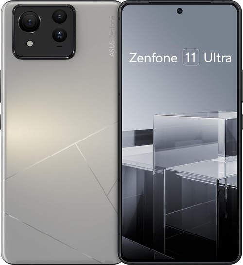 ASUS Zenfone 11 Ultra Unlocked Android Phone US Version 12GB+256GB 6.78” FHD+ AMOLED 120Hz Fast Display 5G Dual SIM Misty Gray AI2401-12G256G-GY