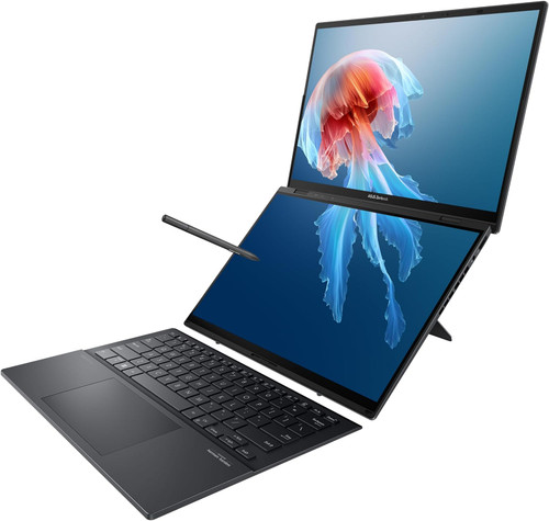 ASUS Zenbook Duo Laptop, Dual 14” OLED 3K 120Hz Touch Display, Core Ultra 9 185H CPU, Intel Arc Graphics, 32GB RAM, 1TB SSD, Win 11, UX8406MA-PS99T