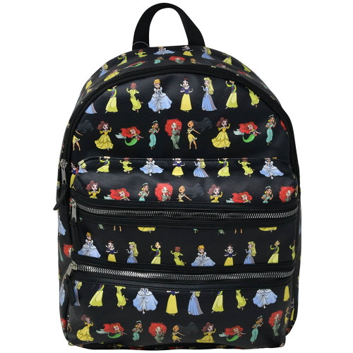 Disney Princess 16" PU Leather Deluxe Backpack Magical Style & Everyday Function