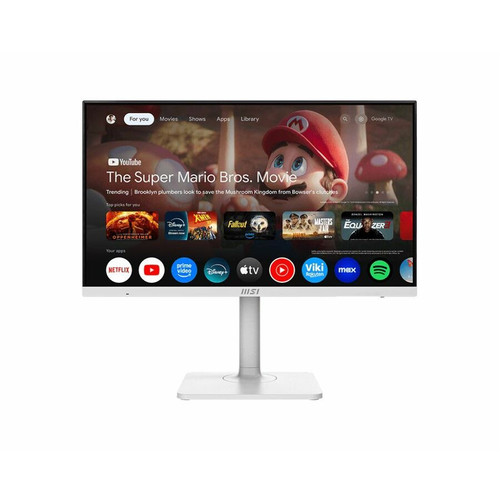MSI Modern MD27UPSW 27-inch IPS 3840 x 2160 (UHD) Smart Monitor, 60 Hz, Adaptive-Synch, HDMI, Display Port, White