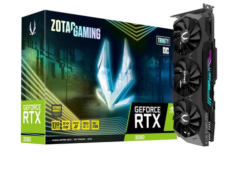 ZOTAC GAMING GeForce RTX 3080 Trinity OC LHR 10GB GDDR6X 320-bit 19 Gbps PCIE 4.0 Gaming Graphics Card, ZT-A30800J-10PLHR