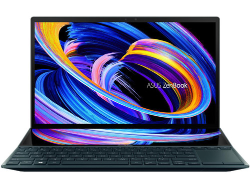 ASUS ZenBook Duo 14 - Intel Core i7-1165G7 CPU, 14” FHD NanoEdge Bezel Touch Display, NVIDIA GeForce MX450, 16GB RAM, 1TB PCIe SSD, tilting ScreenPad™ Plus, Windows 10 Pro, Celestial Blue UX482EG-XS74