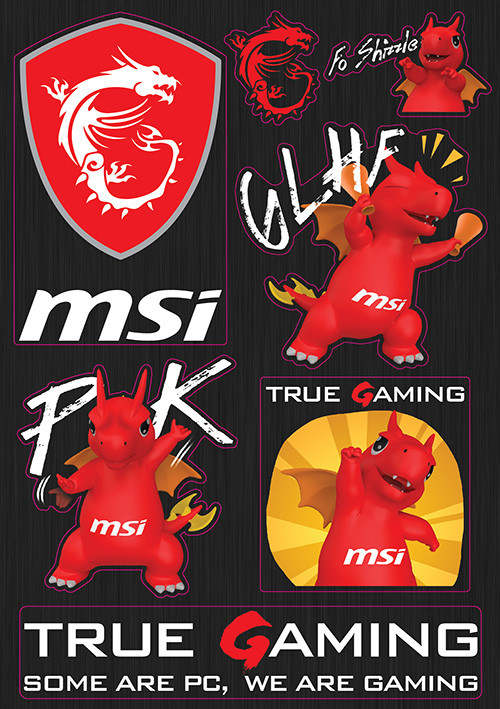 MSI Gaming Stickers - Mobile Advance