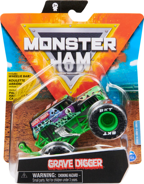 HOT WHEELS MONSTER JAM GRAVE DIGGER CHROME 1:64 SCALE TRUCK FREE SHIPPING!