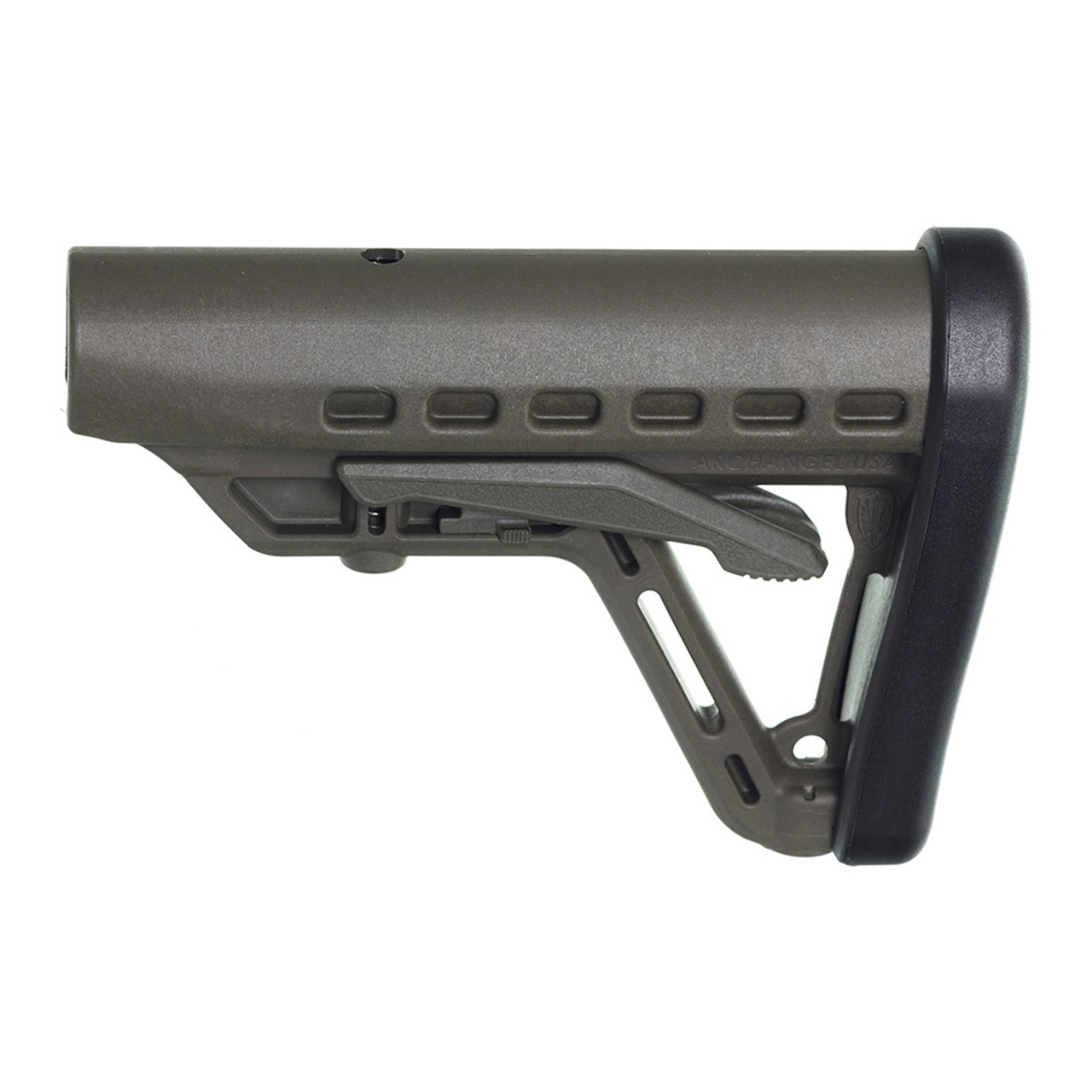 Archangel® Low-Profile AR-15® Buttstock Fits Commercial Tube - Olive Drab Polymer