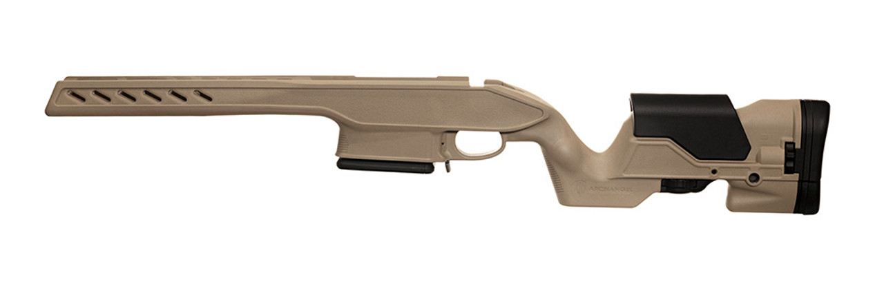Archangel® 700 Precision Elite Stock for the Remington® Model 700® Long Action Magnum Caliber - Desert Tan Polymer includes AAMLA5 (6) Rd with a (5) Rd Limiter TYPE C Magazine 