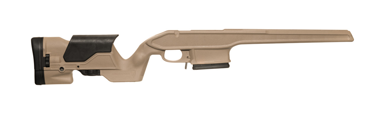 Archangel® Tikka T3 Precision Rifle Stock - Desert Tan Polymer includes AA8MM 01 (10) Rd with (5) Rd Limiter TYPE B Magazine