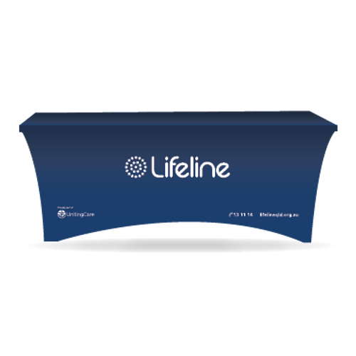 FOR PURCHASE - Lifeline 6 Foot Stretch Table Cloth