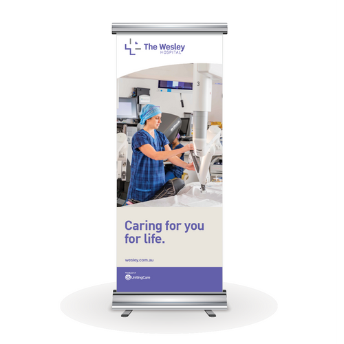 FOR PURCHASE - The Wesley Hospital Pull Up Banners - Style A