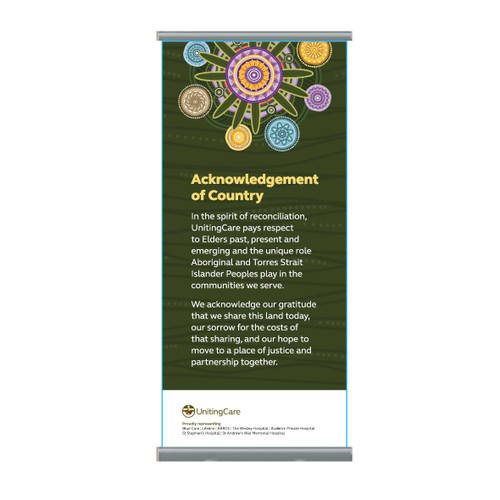 FOR HIRE -  Acknowledgement of Country Pull Up Banner