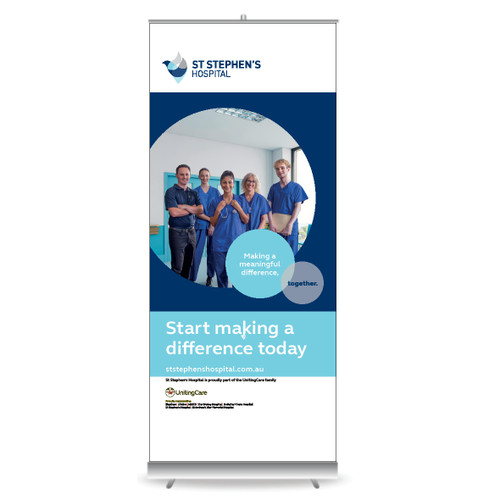 FOR PURCHASE - St Stephen's Hospital Pull Up Banners - Style D