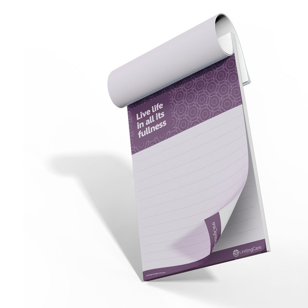 UnitingCare A5 Notepad - Available Now