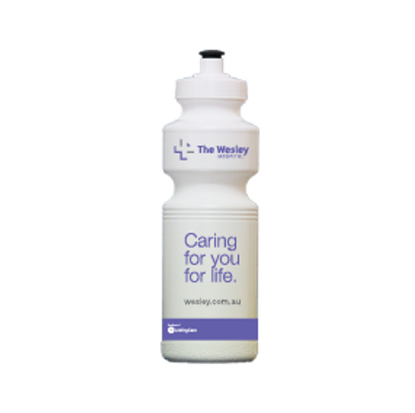 The Wesley Hospital 750ml Water Bottle (Plastic) - Available Now