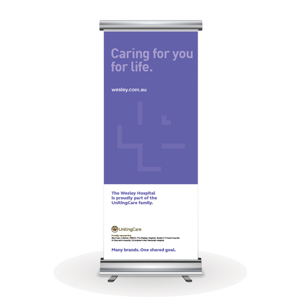 FOR PURCHASE - The Wesley Hospital Pull Up Banners - Style B