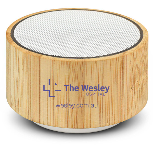 The Wesley Hospital VIP Gift - Bamboo Bluetooth Speaker