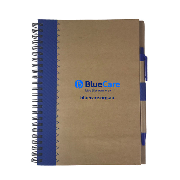 BlueCare  A5 Recycled Paper Notebook