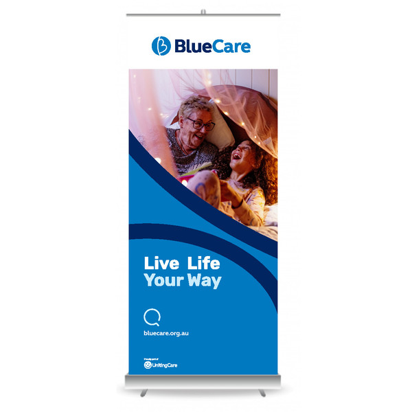 FOR PURCHASE - BlueCare Pull Up Banners - Style E