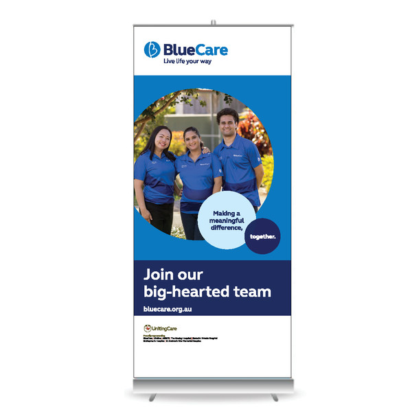 FOR PURCHASE - BlueCare Recruitment (Join our team) Pull Up Banner - Style H