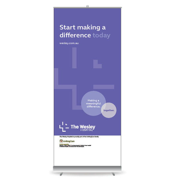 FOR PURCHASE - The Wesley Hospital Pull Up Banners - Style C