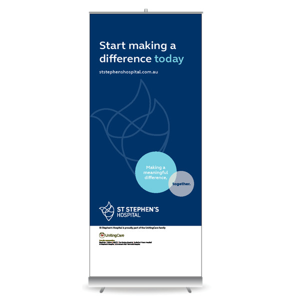 FOR PURCHASE - St Stephen's Hospital Pull Up Banners - Style C