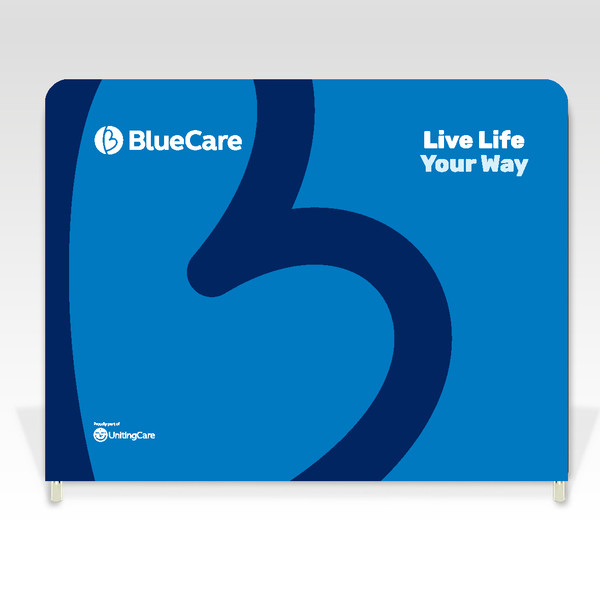 FOR HIRE -  BlueCare Media Wall