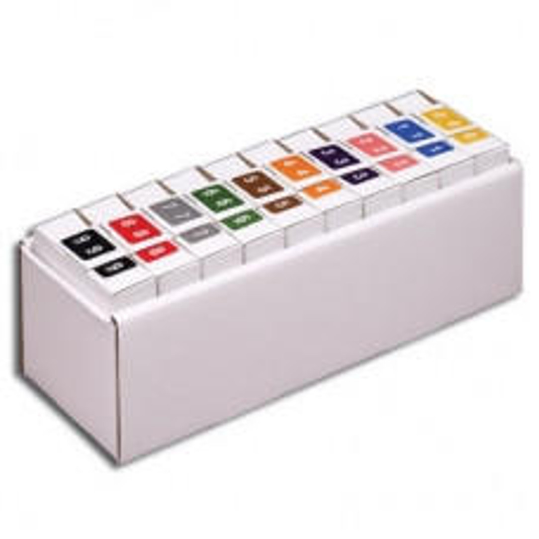 Smead Compatible Numeric Series Dispenser Tray Set 10 [0-9]