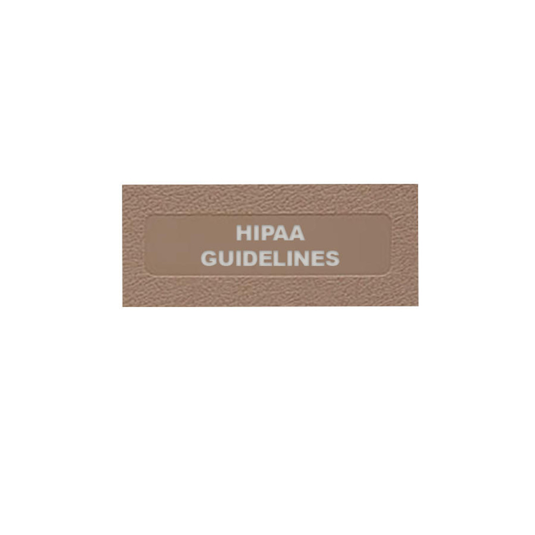 First Products HIPAA Guidelines: Side Open  3 Ring - ALL