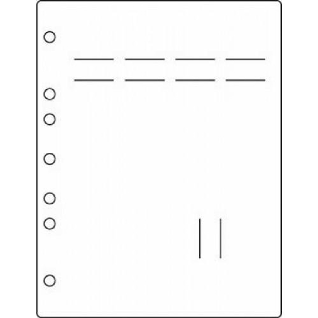 First Products Side Open Stat-Flag Divider Page, No Tab Standard, White, Antimicrobial