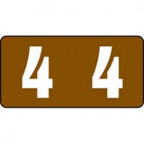 Kimdura Tab Compatible Vinyl Kimdura Numeric Label, Series 1280
