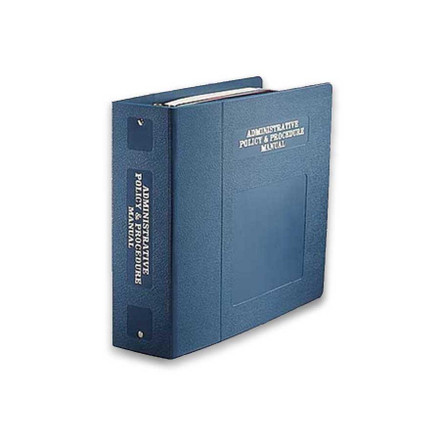 First Products Administrative Policy & Procedure Manual: Side Open 3 Ring - ALL