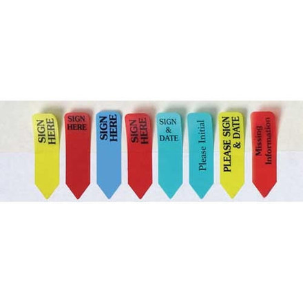 First Products "Missing Information", 6 Roll Refil Redi -Tag Arrow Printed Red